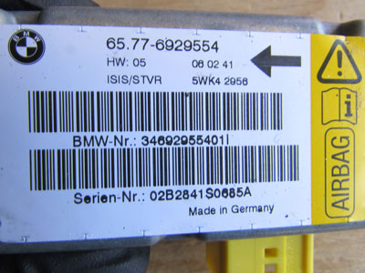 BMW Door Airbag Sensor, Front Right 65776929554 E65 E66 745i 745Li 760Li4